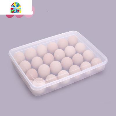 厨房冰箱整理盒鸡蛋盒保鲜盒塑料蛋托盒子存放鸡蛋的收纳盒 FENGHOU