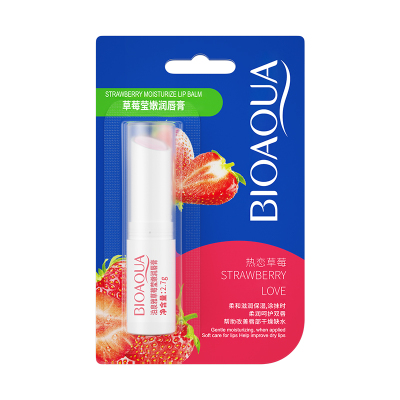 泊泉雅草莓莹嫩润唇膏滋润保湿润唇膏2.7g