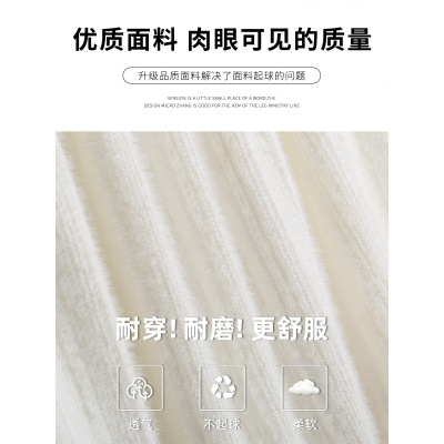 大码白色蕾丝半身裙女秋冬季毛绒a字温柔风超仙遮跨蓬蓬蛋糕长裙_1