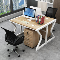 易企采 二人含椅柜椅职员电脑桌多人办公桌椅四人位屏风组合简约员工卡座办公工位桌