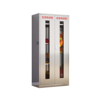 阿拉贡不锈钢防暴器械装备柜工具柜安保反恐盾牌柜警务室防爆柜201加厚材质1920*900*450应急物资柜