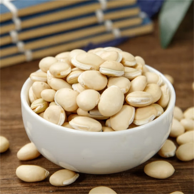 白扁豆中药材500克农家正宗炒熟药用煮粥老品种炒白扁豆