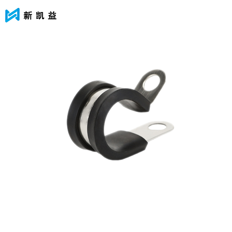 新凯益 304不锈钢管卡扣U型带连胶条骑马卡喉箍水管固定夹抱箍管夹 160mm 个