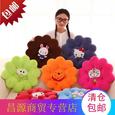 创意花朵圆形办公室椅垫坐垫凳子学生椅子可爱卡通坐垫电脑前椅垫