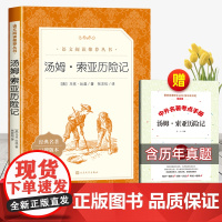 汤姆索亚历险记原著完整版人民文学出版社六年级必读课外书下册小学生课外阅读书籍中学生初中生初中初一世界名著排行榜书正版