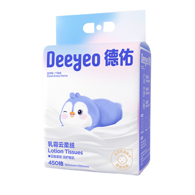德佑云柔纸450抽*1包呵护肌肤悬挂乳霜2001DYST157