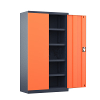 铭威盾重型工具柜车间用加厚物件工具储物柜工厂铁皮柜汽修厂零件收纳柜橘色五层