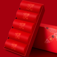 花花公子情侣本命年大红色袜子男女兔年棉潮新年结婚礼物中筒礼盒装新款棉袜