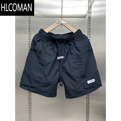 HLCOMAN机能风工装短裤男款夏季冰丝薄款大码中裤宽松美式休闲五分裤子男