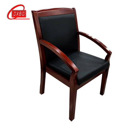 DXBG会议椅现代椅子皮面靠背椅斜扶手椅[工厂现做 7天内发货]