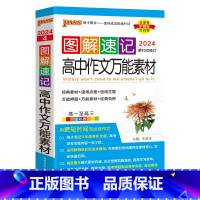 语文作文万能素材 高中通用 [正版]2024新图解速记高中语文作文素材热门押题精彩语段实用素材高考满分作文大全高一高二高