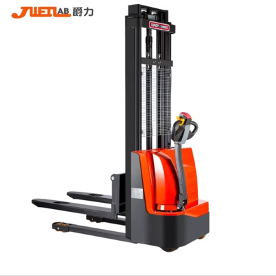 晶华(JH)爵力 CDDP1516 步行式全电动堆高车液压堆高车插腿式电动叉车物流仓储装卸车 载重1.5吨升高1.6米