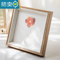 敬平简约北欧正方形洗照片做成相框摆台6寸7寸8寸10 照片框相片油画棒 木纹白 8寸[挂摆两用]内径15.2*20.3