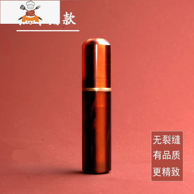 檀木牙签筒随身便携式创意牙签收纳盒木质迷你旅行家用牙签收纳罐 敬平 高端黑牛角牙签筒(送牙签)