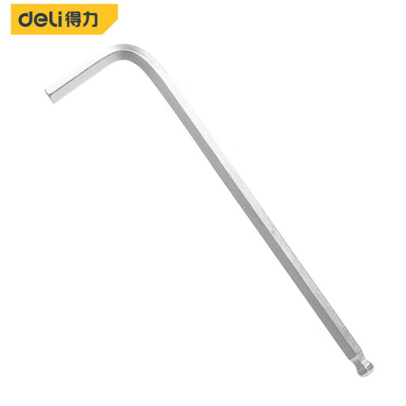 得力(deli) 19mm单只特长球头内六角(银)DL3319