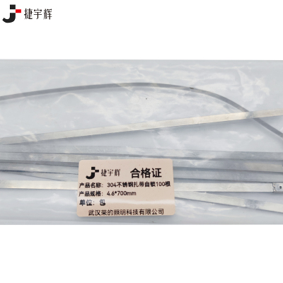 捷宇辉304不锈钢扎带自锁100根4.6*700mm/包