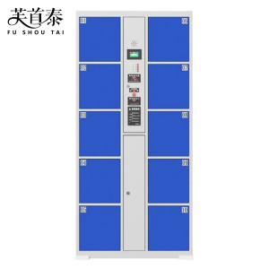 芙首泰智能储物柜红外条码10门850*460*1800mm台