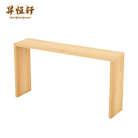 北欧实木吧台桌家用小吧台客厅隔断高脚桌靠墙吧台餐桌休闲长条桌SHX-019 米
