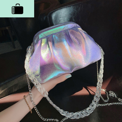 独特小包包洋气女包2020流行新款潮时尚网红链条斜挎包百搭云朵包NEW LAKE女斜挎包