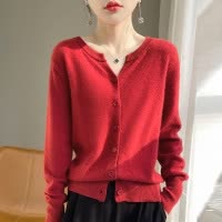 法式设计感针织开衫女短款外套女长袖毛衣洋气百搭上衣春秋