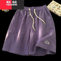 YIBUSHENG美式潮牌速干薄款短裤女季新款学生韩版宽松百搭休闲运动五分裤