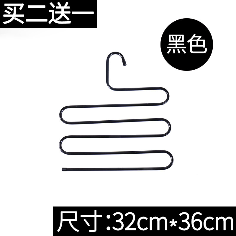多功能魔术收纳夹子家用S型多层裤架衣架子衣挂衣服架柜裤夹衣架 三维工匠