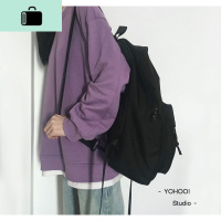 斜挎/双肩两用背包 ins日韩百搭大学生书包男女双肩包包潮NEW LAKE 包包(有黑色/米白两条斜挎肩带)