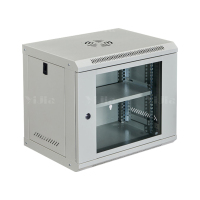 翌嘉 YJ5011645壁挂网络机柜网线理线柜 9u玻璃门白色