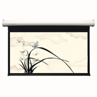 经科JK电动遥控不带拉绳拉线投影幕布H3-FI/2t玻纤白幕200寸16:9