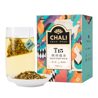 ChaLi茶里T15缤纷组合养生茶茉莉花茶玫瑰红茶桂花乌龙桂圆红枣菊花茶15种口味