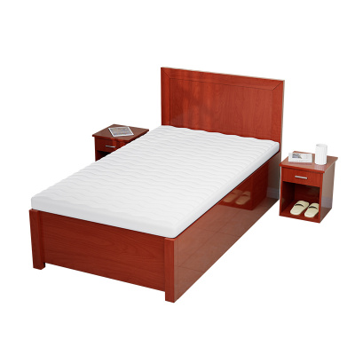 臻远ZY50618015 油漆公寓家具 员工宿舍家具单人床 1.2米含两个床头柜