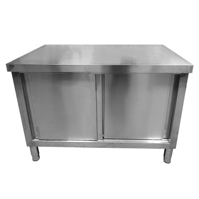 亿铁(YI TIE)后厨加厚不锈钢拉门工作台