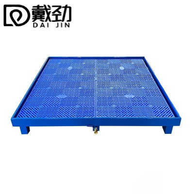 戴劲防渗漏金属托盘化学品油桶危废液体二次容器防泄漏大号带腿带滤网