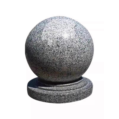 先围 花岗岩大理石挡车石球路障石球 80cm 个