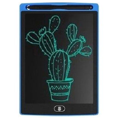 儿童手写板高亮粗笔8.5英寸写字绘画板液晶屏无尘涂鸦学习智能电磁压感式蓝色草稿本益智玩具颜色随机凯辛