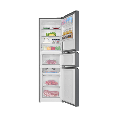 海尔 BCD-217WGHC3E9S9 三门冰箱 217升 风冷变频 自动除霜 星辉银独立式设计