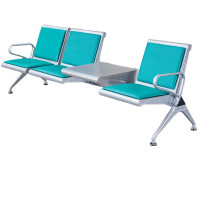 锦北 靠背排椅候诊椅加厚机场银行车站医院等候椅大厅连椅三人位有垫