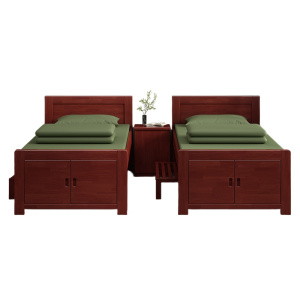 鋆珑 单人床带1个床头柜 可定制 张