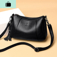 包包女中老年斜挎包休闲2020新款时尚百搭软皮妈妈单肩小包大容量NEW LAKE女斜挎包