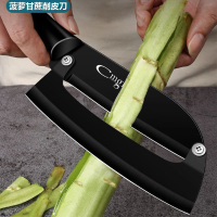 多功能不锈钢黑钢甘蔗刀锋利商用菠萝刀厨房专用去皮刀W8169