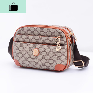 2020新款韩版中年女包时尚妈妈单肩包多层防水包斜挎包老年斜背包NEW LAKE女斜挎包