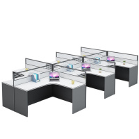 攸形电脑桌六人420*240*110cm张