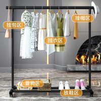 [补贴10%]晾衣架落地卧室折叠室内凉衣服架子家用简易挂衣杆阳台晒被子神器