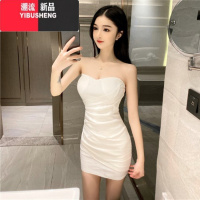 YIBUSHENG性感抹胸连衣裙夜场新式工装紧身显瘦低胸包臀裙小个子内搭短裙女