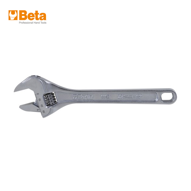 百塔(BETA) 111E 250 带刻度镀铬活动扳手