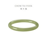 周大福温润古风细款圆条叮当镯和田玉手镯EOV13