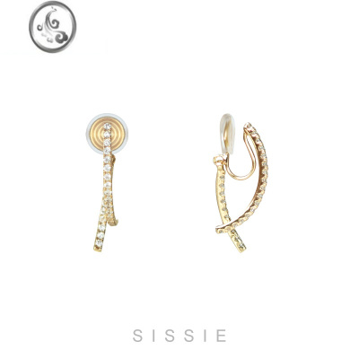 JiMi无痛耳夹无耳洞女高级感小众法式耳饰蚊香盘圆脸显瘦简约气质耳环