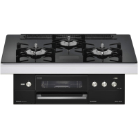 日本原装进口RINNAI/林内燃气灶电源款嵌入式烤箱灶DELICIA全黑色RHS71W31E17VCABW 天然气