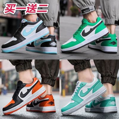 直播价-春季新款AJ1男鞋空军一号低帮板鞋韩版女鞋篮球鞋情侣学生aj鞋佐丹曼