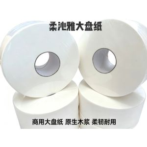 柔沁雅RQY-700珍宝大盘纸 125*91mm 四层 无香型 700克/卷(单位:卷)白色